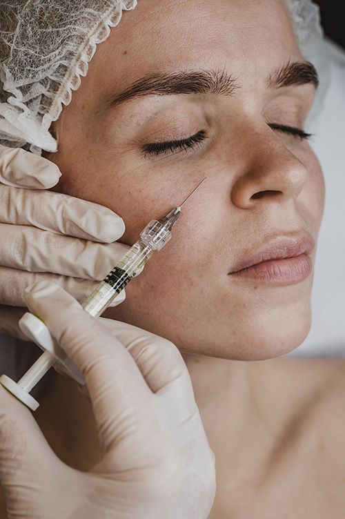 Medical microneedling collagen induction